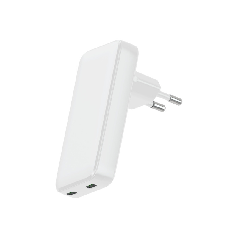 Tenká nabíječka 45W GaN Dviced 2× USB-C – bílá DV221001