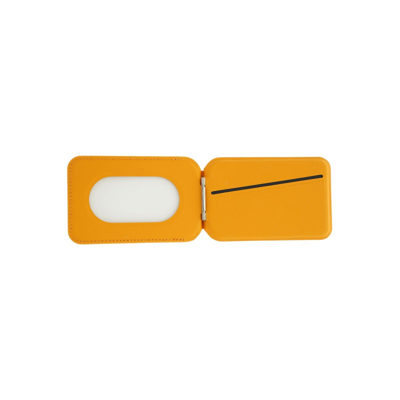 Skládací kožená MagSafe peněženka Dviced – oranžová DV550010