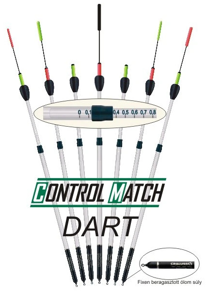 Cralusso splávek control match with dart - 4 g