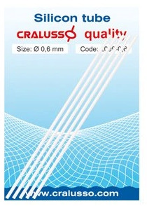 Cralusso hadičky silicon tube 5 ks - 0,6 mm