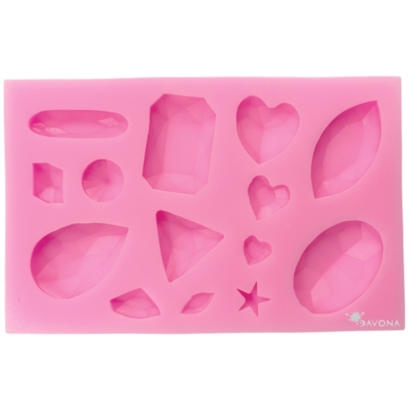 Silikonová forma - mix motivů (1ks)