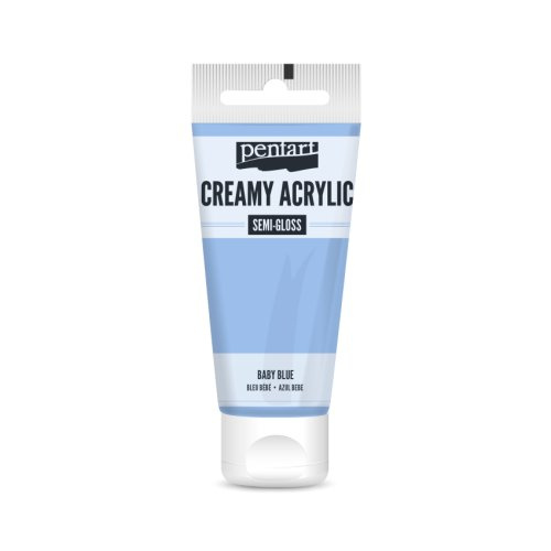 Pentart Krémová akrylová barva pololesklá PENTART 60 ml BABY MODRÁ
