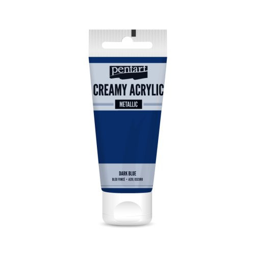 Pentart Krémová akrylová barva pololesklá PENTART 60 ml TMAVÁ MODRÁ