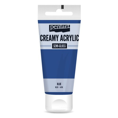Pentart Krémová akrylová barva pololesklá PENTART 60 ml MODRÁ