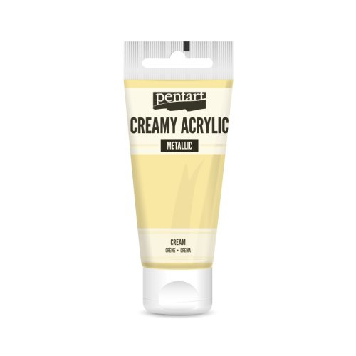 Pentart Krémová akrylová barva pololesklá PENTART 60 ml KRÉMOVÁ