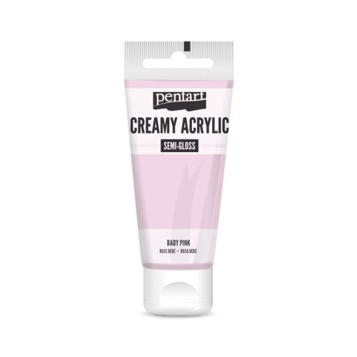 Pentart Krémová akrylová barva pololesklá PENTART 60 ml BABY RŮŽOVÁ