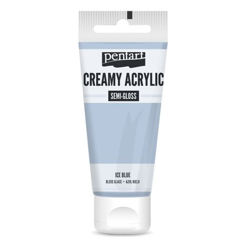Pentart Krémová akrylová barva pololesklá PENTART 60 ml LEDOVÁ MODRÁ
