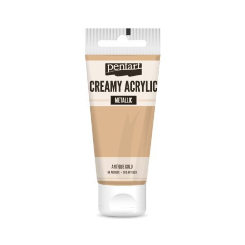 Pentart Krémová akrylová barva metalická PENTART 60 ml ANTICKÁ ZLATÁ
