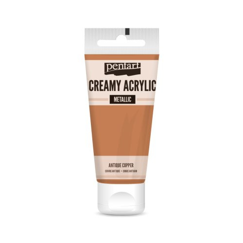 Pentart Krémová akrylová barva metalická PENTART 60 ml ANTICKÁ MĚDĚNÁ