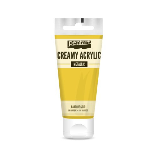 Pentart Krémová akrylová barva metalická PENTART 60 ml BAROKNÍ ZLATÁ