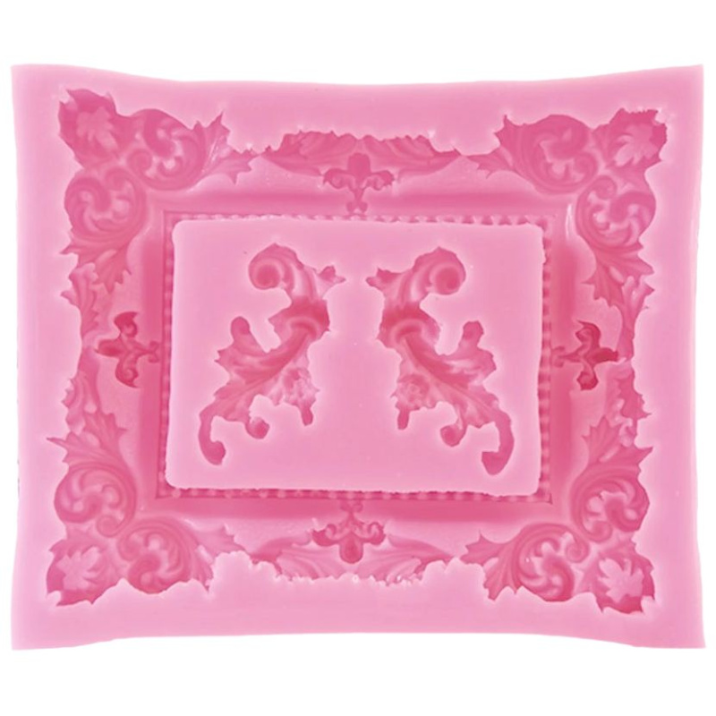 Pentart Silikonová forma na odlévání - rámeček a ornamenty