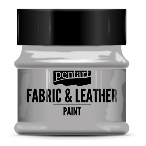 Pentart Barva na kůži a textil glitter PENTART 50 ml STŘÍBRNÁ