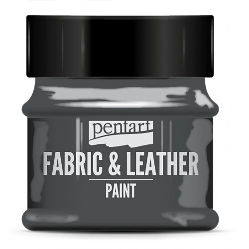 Pentart Barva na kůži a textil glitter PENTART 50 ml GRAFITOVÁ