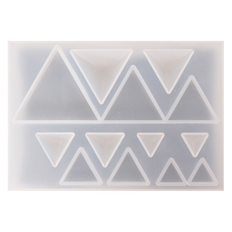 Silikonová forma na odlévání Pentart - trojúhelníky a jehlany (1ks)