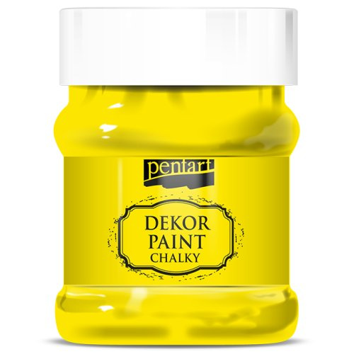 Pentart Křídová a dekorační barva PENTART 230 ml CITRÓNOVÁ ŽLUTÁ