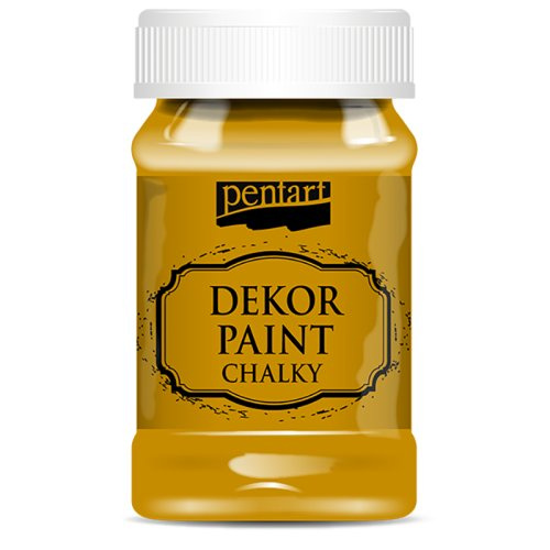 Pentart Křídová a dekorační barva PENTART 100 ml MUŠKÁTOVÁ ŽLUTÁ