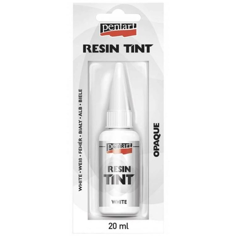 Pentart Barva do pryskyřice krycí PENTART 20 ml  BÍLÁ