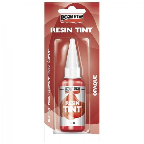 Pentart Barva do pryskyřice krycí PENTART 20 ml ČERVENÁ
