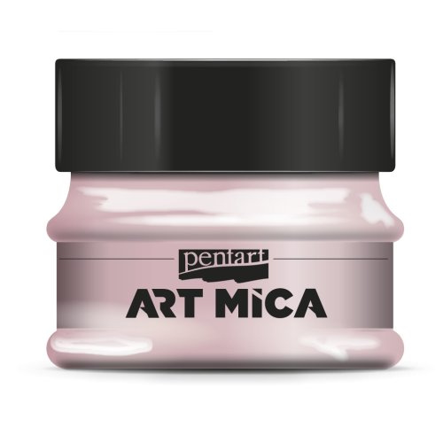 Pentart Minerální prášek ART MICA PENTART 9 g BROSKOVÁ RŮŽOVÁ