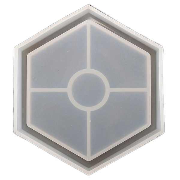 Silikonová forma na odlévání Pentart - šestiúhelník 10,5 × 12 × 1,5 cm