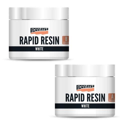 Pentart Rapid Resin PENTART 1:1 sada 80 ml BÍLÁ
