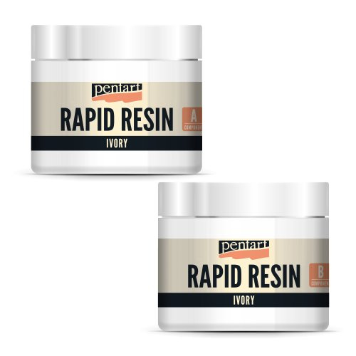 Pentart Rapid Resin PENTART 1:1 sada 80 ml SLONOVINOVÁ