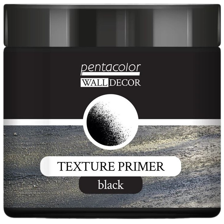 Pentart Texturovací základ WALL DECOR 500 ml ČERNÁ