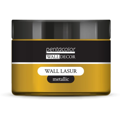 Pentart Lazurovací barva na zeď metallic WALL DECOR 150 ml ZLATÁ
