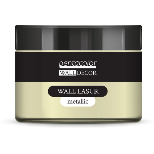 Pentart Lazurovací barva na zeď metallic WALL DECOR 150 ml PERLEŤOVÁ BÍLÁ