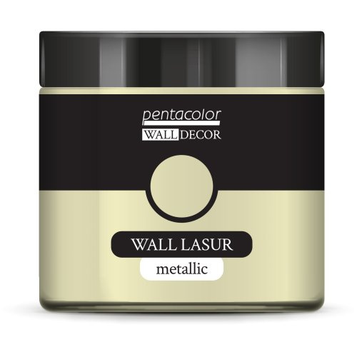 Pentart Lazurovací barva na zeď metallic WALL DECOR 500 ml PERLEŤOVÁ BÍLÁ