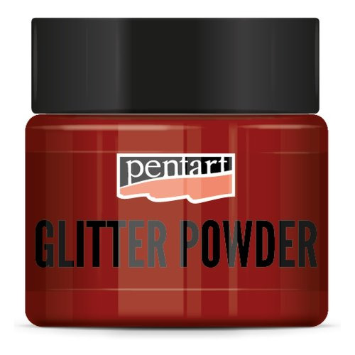 Pentart Glitrový prášek Junior PENTART 19 g ČERVENÁ