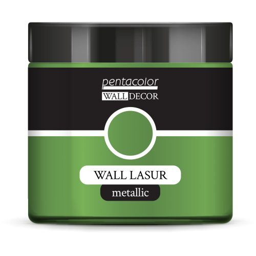 Pentart Lazurovací barva na zeď metallic WALL DECOR 500 ml ZELENÁ-ZLATÁ