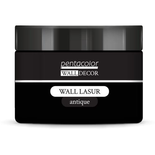 Pentart Lazurovací barva na zeď antique WALL DECOR 150 ml ČERNÁ