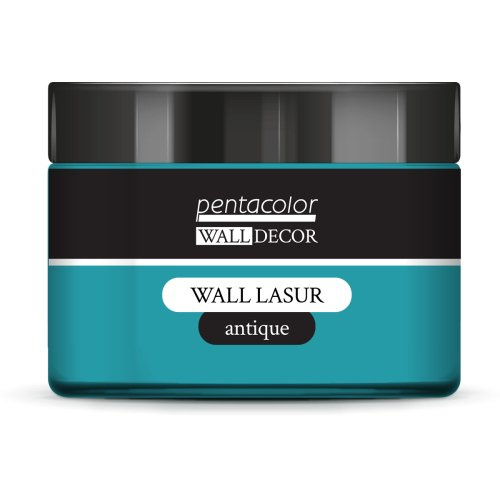 Pentart Lazurovací barva na zeď antique WALL DECOR 150 ml PATINA MODRÁ