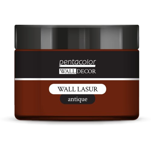Pentart Lazurovací barva na zeď antique WALL DECOR 150 ml REZAVÁ HNĚDÁ