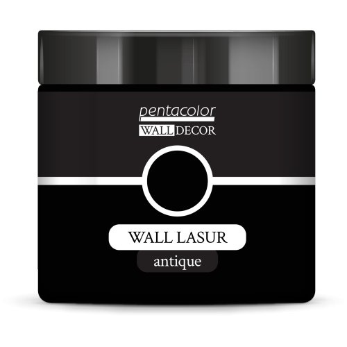 Pentart Lazurovací barva na zeď antique WALL DECOR 500 ml ČERNÁ