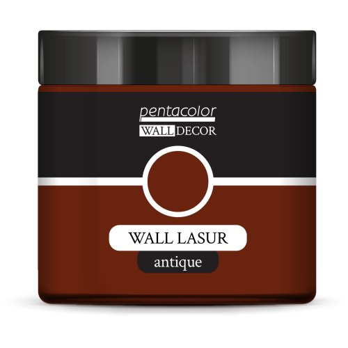 Pentart Lazurovací barva na zeď antique WALL DECOR 500 ml REZAVÁ HNĚDÁ