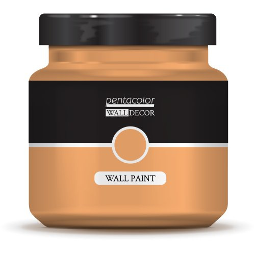 Pentart Barva na zeď WALL DECOR 1000 ml SVĚTLÁ ORANŽOVÁ
