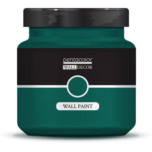 Pentart Barva na zeď WALL DECOR 1000 ml SMARAGDOVÁ ZELENÁ