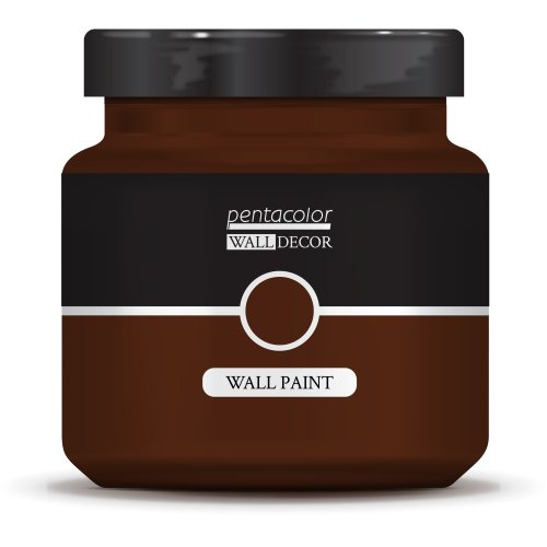 Pentart Barva na zeď WALL DECOR 1000 ml REZAVÁ HNĚDÁ