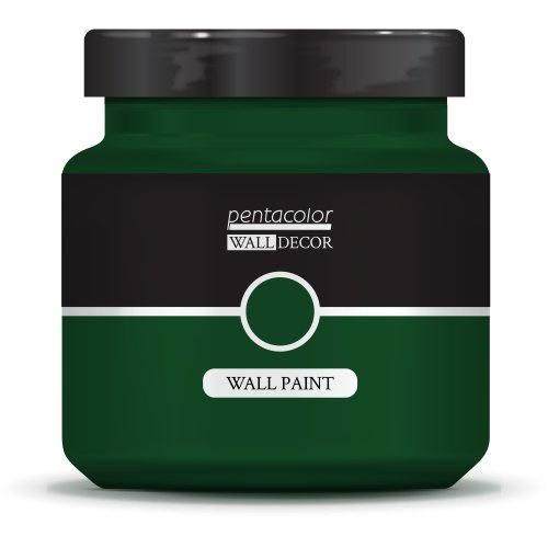 Pentart Barva na zeď WALL DECOR 1000 ml SAMETOVÁ ZELENÁ