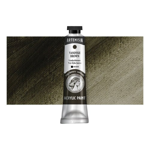 Artemisia Akrylová barva ARTEMISIA 20 ml Van Dyckova hnědá