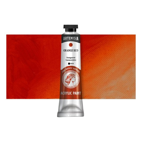 Artemisia Akrylová barva ARTEMISIA 40 ml oranžovočervená