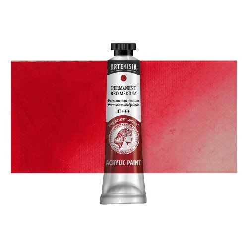 Artemisia Akrylová barva ARTEMISIA 120 ml permanentní červená střední