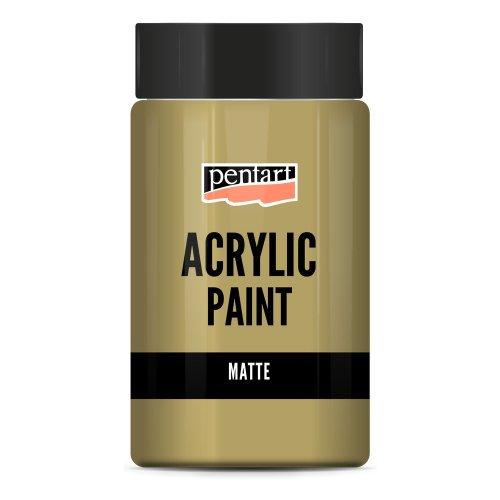 Pentart Akrylová barva metalická zářivá PENTART 100 ml SYTĚ ZLATÁ