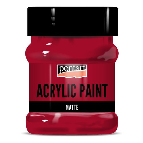 Pentart Akrylová barva matná PENTART 230 ml ČERVENÁ