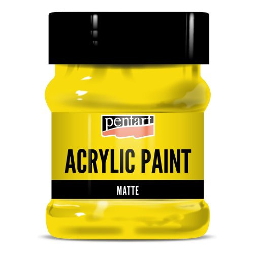 Pentart Akrylová barva matná PENTART 230 ml ŽLUTÁ