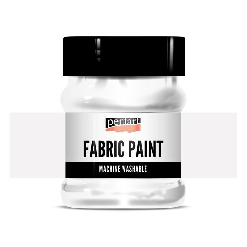 Pentart Barva na světlý a tmavý textil PENTART 230 ml BÍLÁ