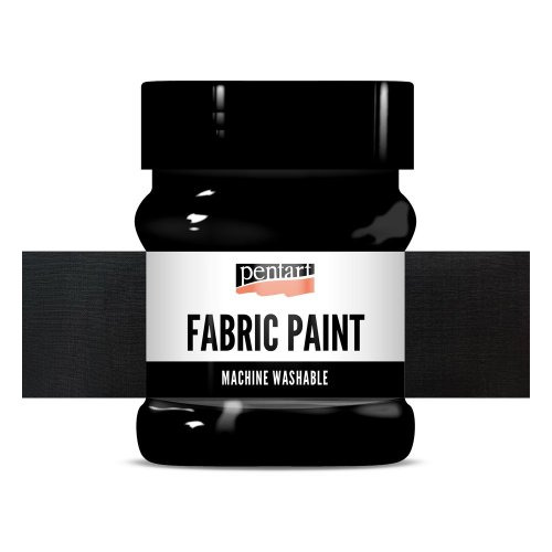 Pentart Barva na světlý a tmavý textil PENTART 230 ml ČERNÁ