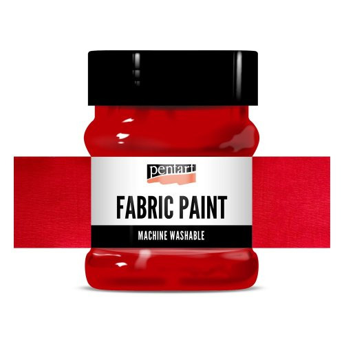 Pentart Barva na světlý a tmavý textil PENTART 230 ml ČERVENÁ
